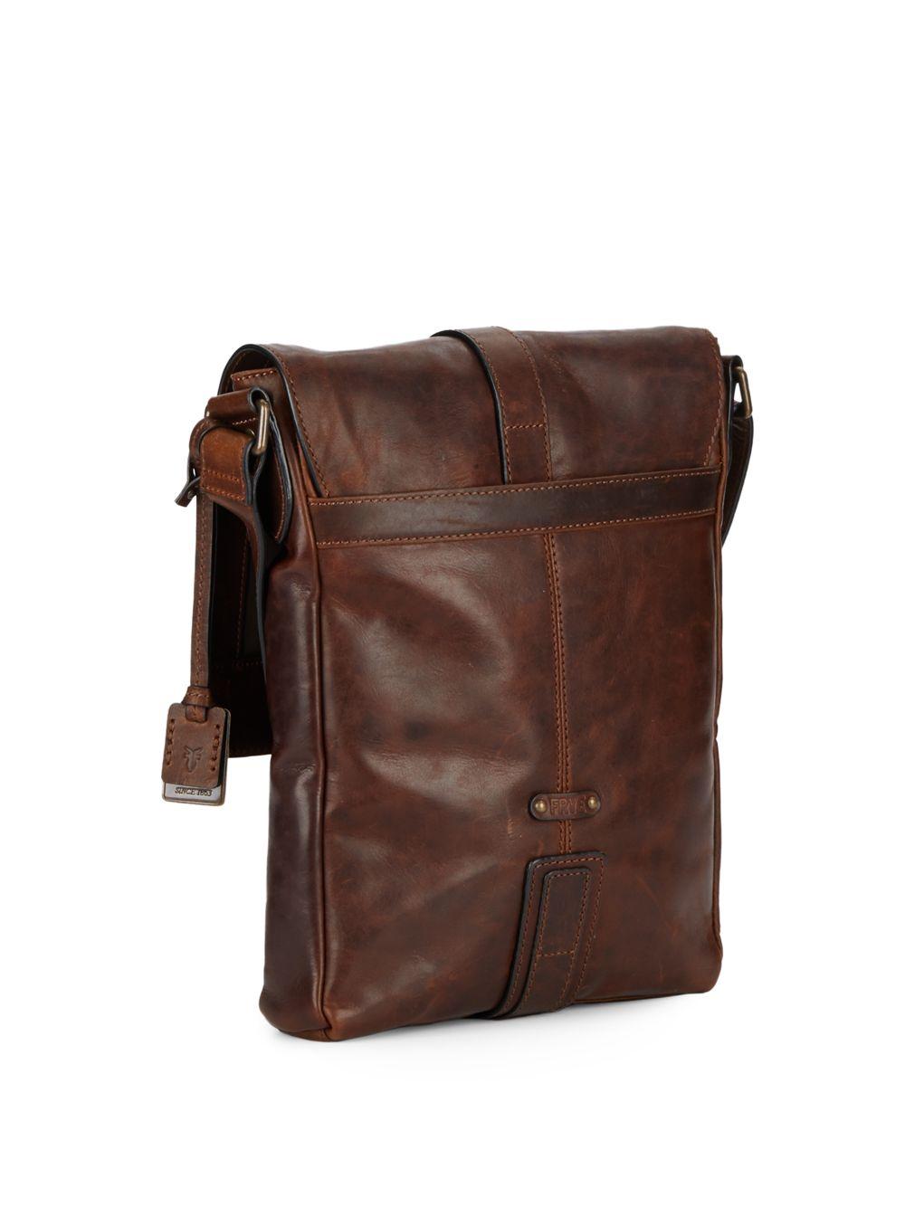 frye logan flap messenger bag